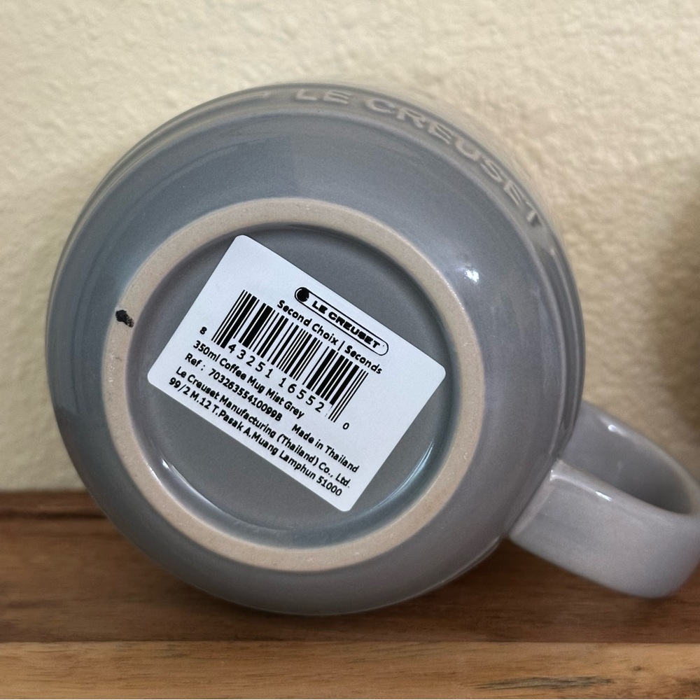 LE CREUSET Coffee Tea Mug 12 Oz 350 ml In Gray Color - Picture 5 of 5